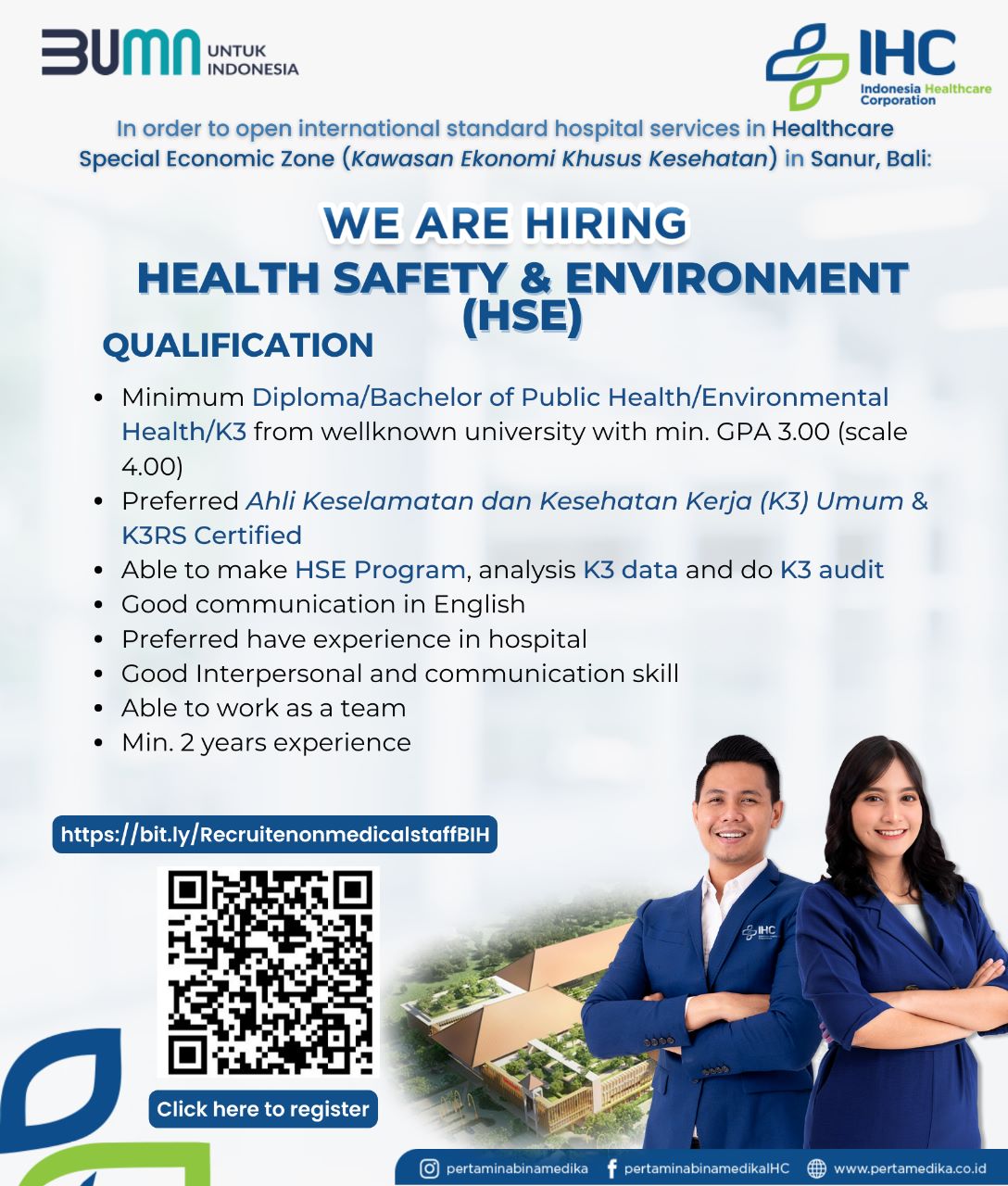 Health Safety Environment Bali International Hospital