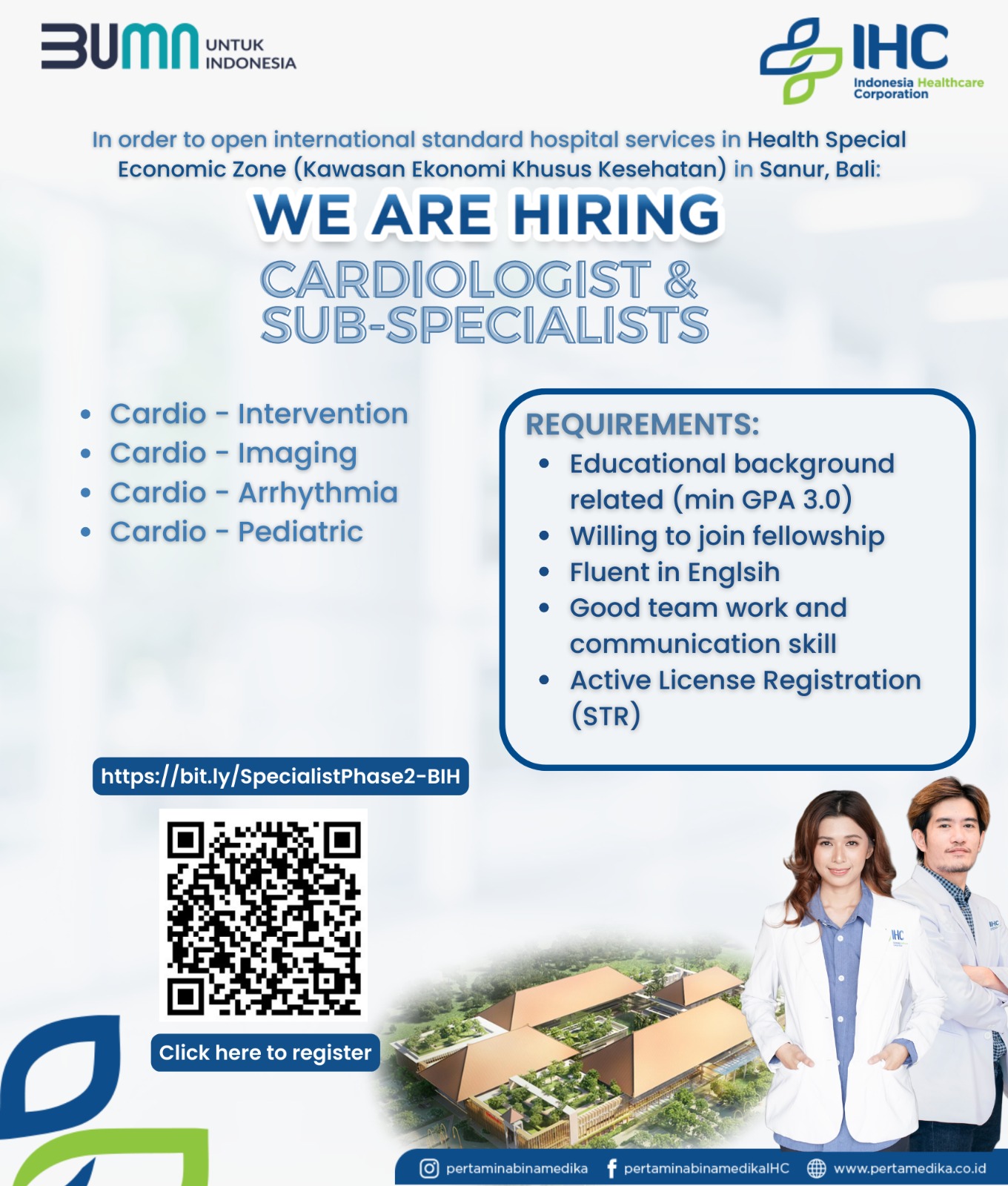 Cardiologist & Sub-Specialists Bali International Hospital