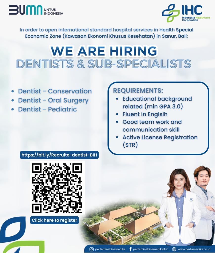 Dentists & Sub Specialists Bali International Hospital